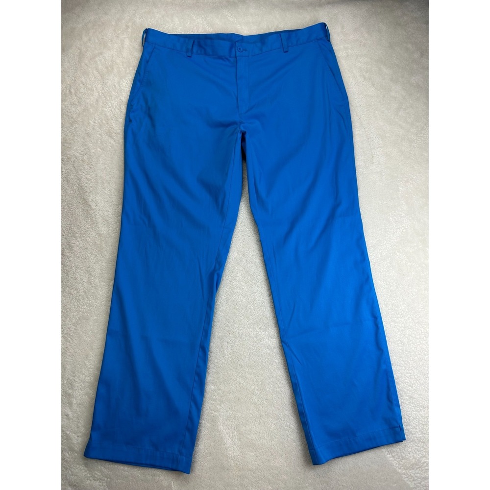 Nike Golf Dri-Fit Tech Pants Mens 40x32 Royal Blue Flat Front Outdoor "Read"